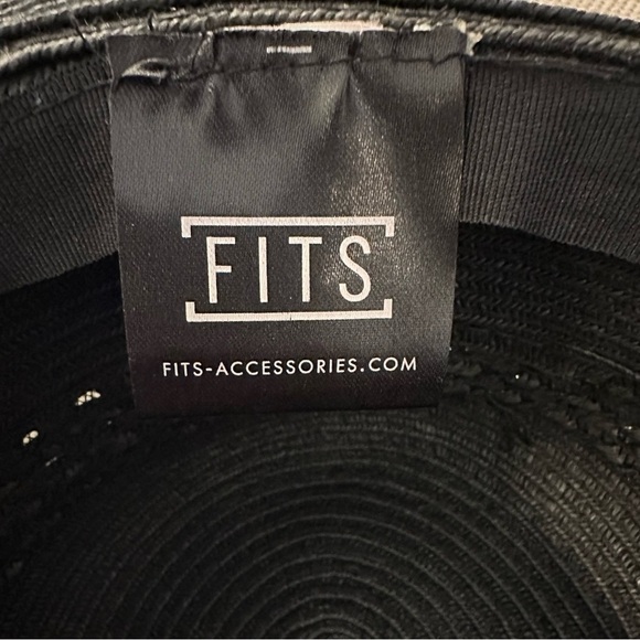 FITS Black Beach Hat Floppy Summer Wide Brim Women’s Adult One Size main image 6